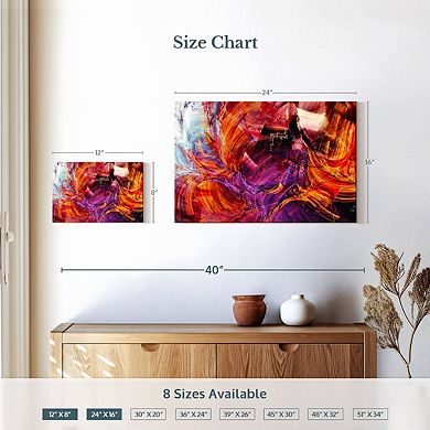 Abstract Caramel Splash Wall Art