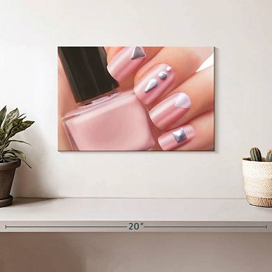 Pretty Pink Nails Wall Art