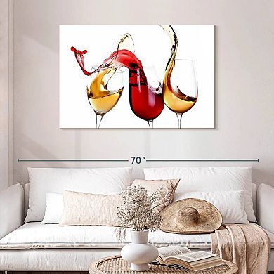 Splashing Wine Wall Art