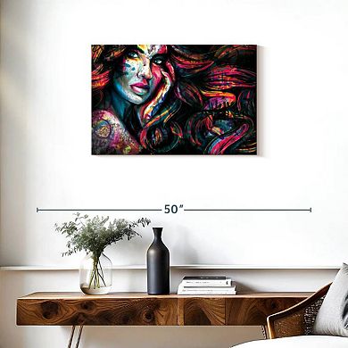 Edgy Female Portrait Wall Art