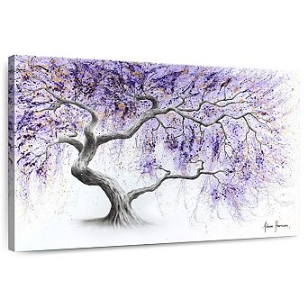 Purple Prosperity Tree Wall Art