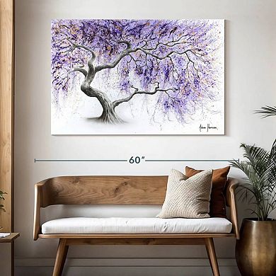 Purple Prosperity Tree Wall Art