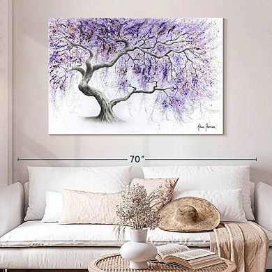 Purple Prosperity Tree Wall Art