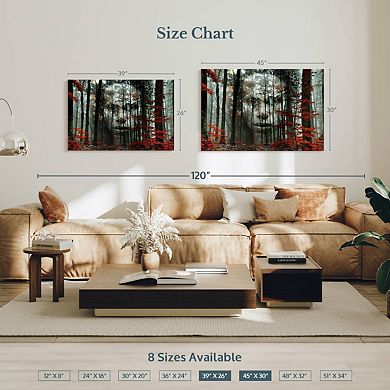 Forest Female Portrait Wall Art