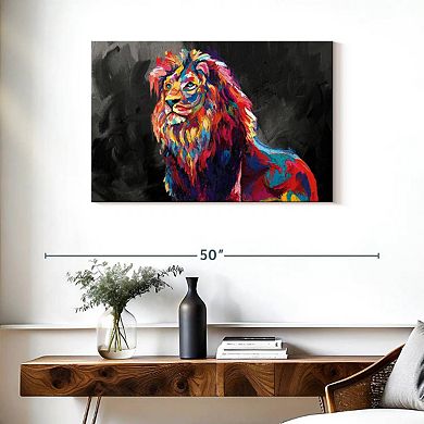 Lion's Pride Abstract Color Wall Art