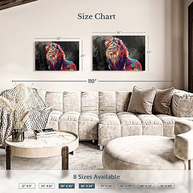 Lion's Pride Abstract Color Wall Art