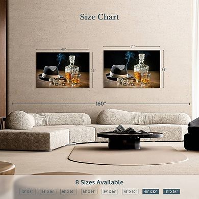 Retro Whiskey Drink Wall Art