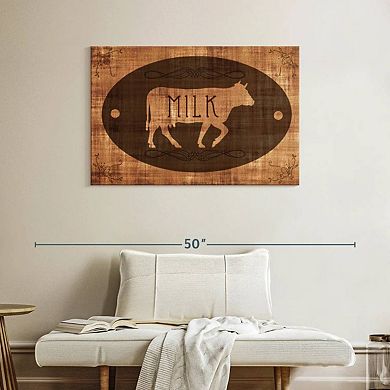 Cow Milk Wall Art