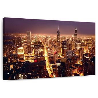 Chicago City Lights Wall Art