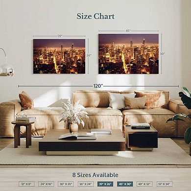 Chicago City Lights Wall Art