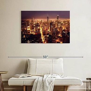 Chicago City Lights Wall Art