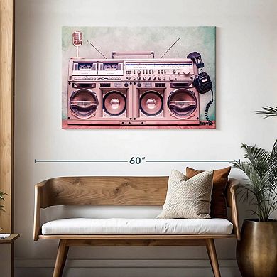 Retro Boombox Wall Art