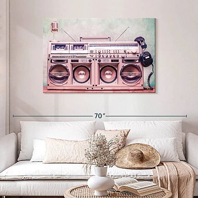 Retro Boombox Wall Art