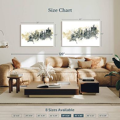 Misty Hillside II Wall Art