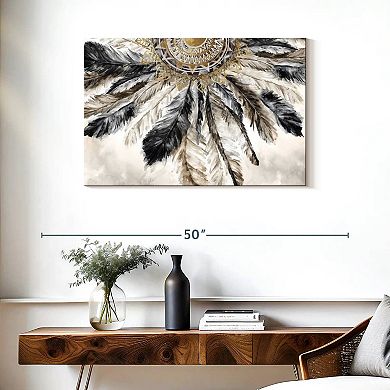 Necklace Of Feathers III Canvas Print