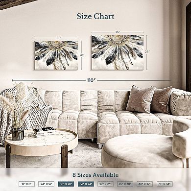 Necklace Of Feathers III Canvas Print