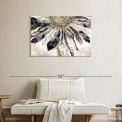 Necklace Of Feathers III Canvas Print