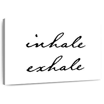 Inhale Exhale Script Wall Art
