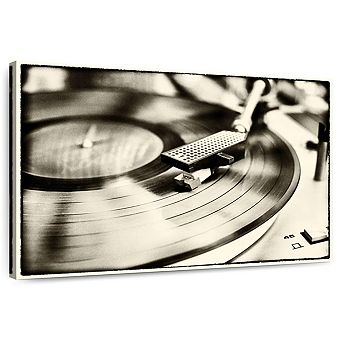Record Player Border Wall Art