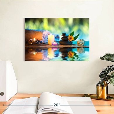 Zen Spa Candles Wall Art
