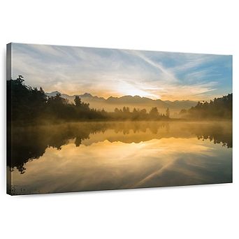 Lake Matheson Sunset View Wall Art