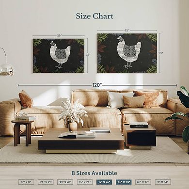 Abstract Chicken Wall Art