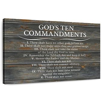 Ten Commandments Wall Art