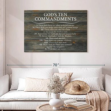Ten Commandments Wall Art