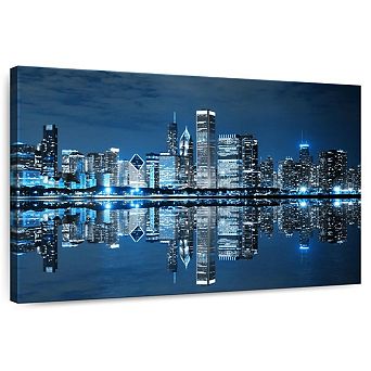 Chicago Night Lights Wall Art
