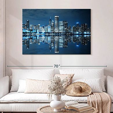 Chicago Night Lights Wall Art