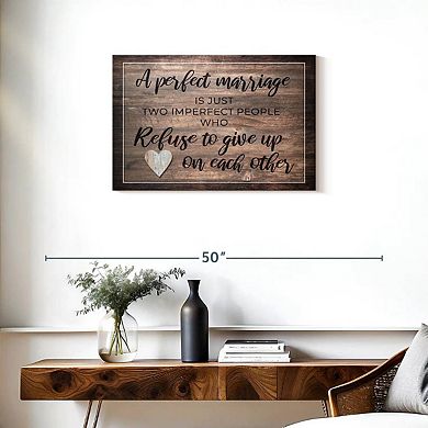 Perfect Marriage Quote Wall Art