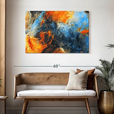 Abstract Lava Swirls Wall Art