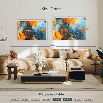 Abstract Lava Swirls Wall Art