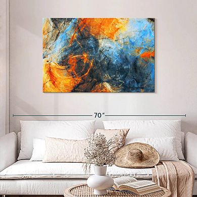 Abstract Lava Swirls Wall Art
