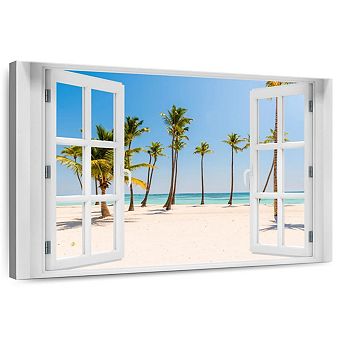 Window To White Beach Wall Art