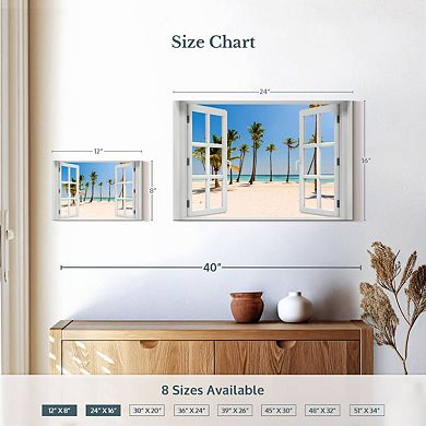 Window To White Beach Wall Art