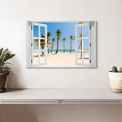 Window To White Beach Wall Art