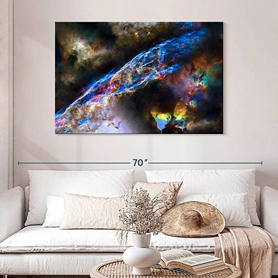 Glowing Veil Nebula Wall Art
