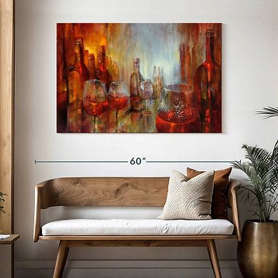 Burgunder Wine Time Wall Art