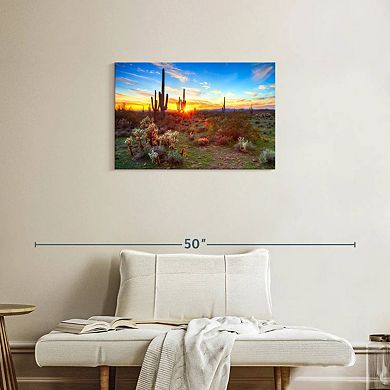 Sonoran Desert Sunset Landscape Wall Art
