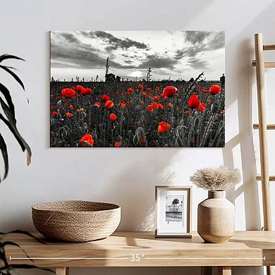 Poppy Field At Dusk Pop Wall Art
