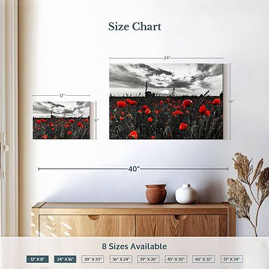 Poppy Field At Dusk Pop Wall Art