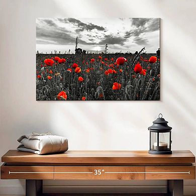 Poppy Field At Dusk Pop Wall Art