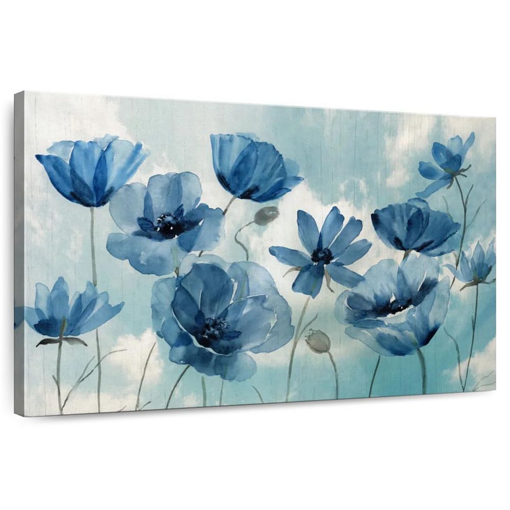 Springing Up Blue Wall Art