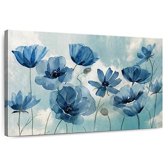 Springing Up Blue Wall Art