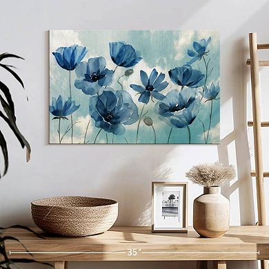 Springing Up Blue Wall Art