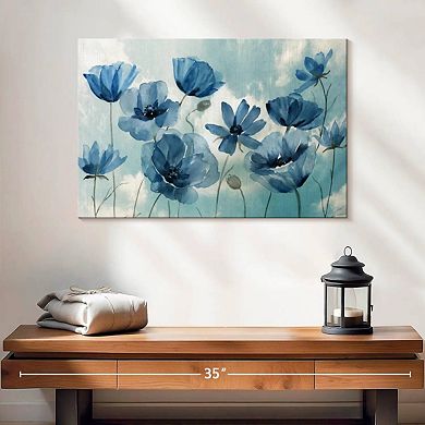 Springing Up Blue Wall Art