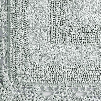Laura Ashley 2-pc. XL Crochet Cotton Bath Rug Set
