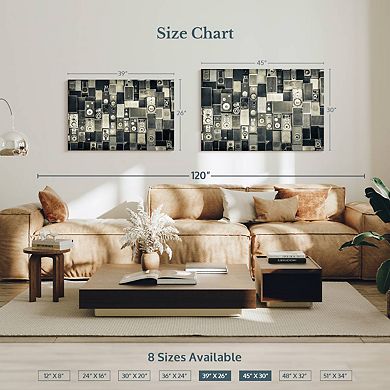 Monochrome Music Speakers Wall Art