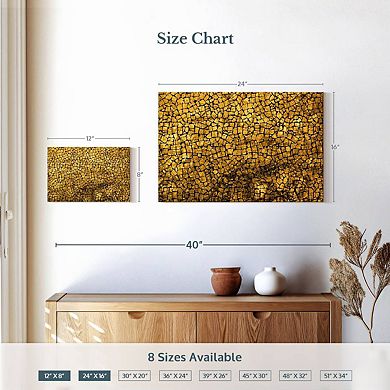 Gold Mosaic Wall Art